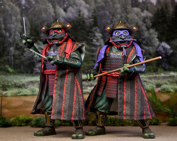 Figuras de las Tortugas Ninja 3 (paquete de 2): Donatello y Raphael (18 cm)