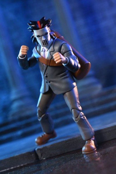 Tortugas Ninja (Dibujos animados) pack 2 figuras Business Suit Casey Jones y Split Foot Soldier 18 cm