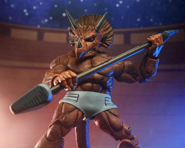 Figura de Gladiador Triceraton de las Tortugas Ninja (Mirage Comics) de 21 cm