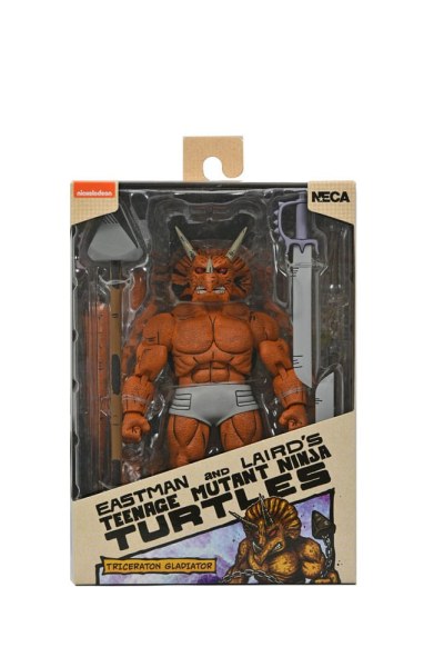 Figura de Gladiador Triceraton de las Tortugas Ninja (Mirage Comics) de 21 cm