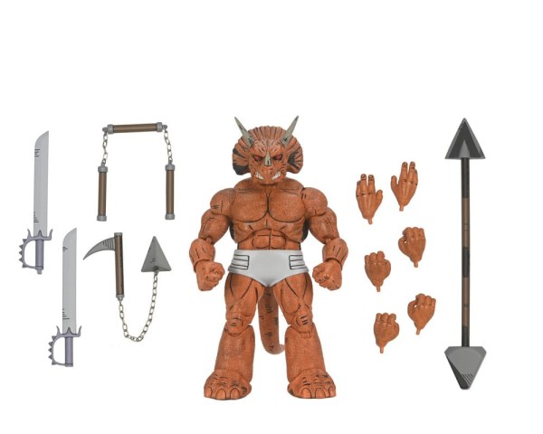 Figura de Gladiador Triceraton de las Tortugas Ninja (Mirage Comics) de 21 cm