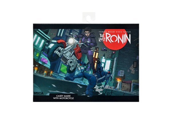 Figura de las Tortugas Ninja (El Último Ronin: Los Años Perdidos) Casey Marie con la Moto del Último Ronin 18 cm