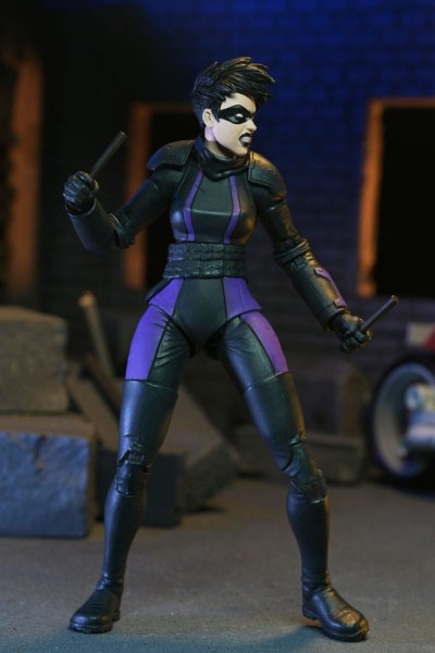 Figura de las Tortugas Ninja (El Último Ronin: Los Años Perdidos) Casey Marie con la Moto del Último Ronin 18 cm