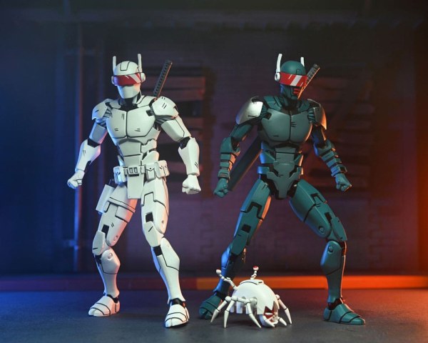 Tortugas Ninja (Los Últimos Ronin) pack de 2 figuras Synja Robots 18 cm