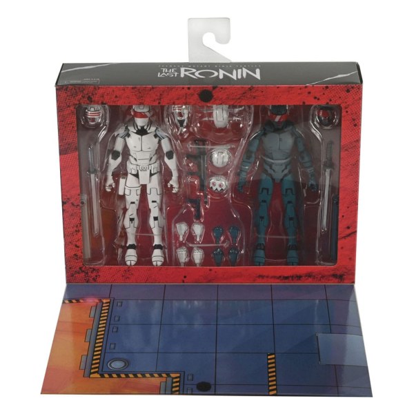 Tortugas Ninja (Los Últimos Ronin) pack de 2 figuras Synja Robots 18 cm