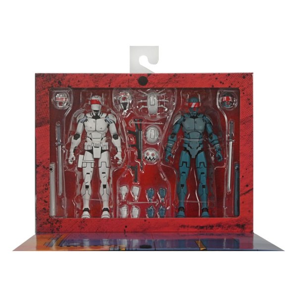 Tortugas Ninja (Los Últimos Ronin) pack de 2 figuras Synja Robots 18 cm