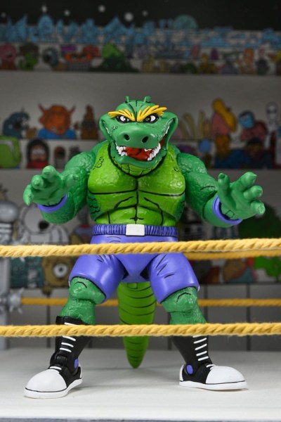 Figura de Leatherhead de lucha libre de las Tortugas Ninja (Archie Comics) de 18 cm