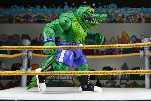 Figura de Leatherhead de lucha libre de las Tortugas Ninja (Archie Comics) de 18 cm
