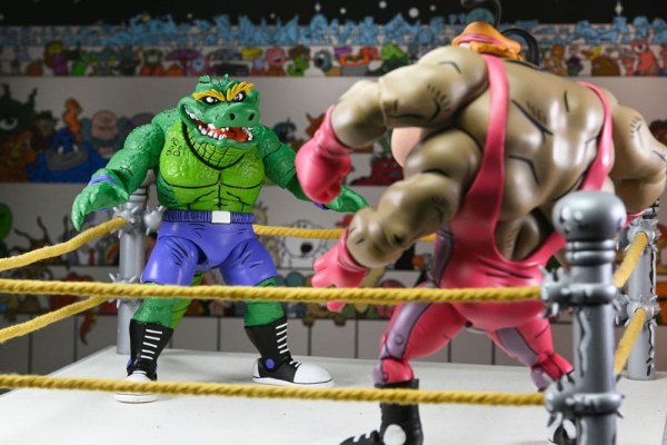 Figura de Leatherhead de lucha libre de las Tortugas Ninja (Archie Comics) de 18 cm