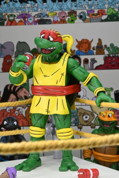 Figuras Tortugas Ninja (Archie Comics) Pack de 4 Stump Wrestling Turtles 18 cm