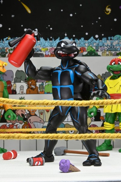Figuras Tortugas Ninja (Archie Comics) Pack de 4 Stump Wrestling Turtles 18 cm