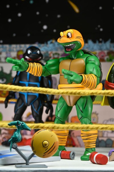 Figuras Tortugas Ninja (Archie Comics) Pack de 4 Stump Wrestling Turtles 18 cm
