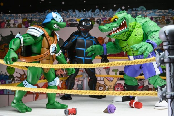Figuras Tortugas Ninja (Archie Comics) Pack de 4 Stump Wrestling Turtles 18 cm