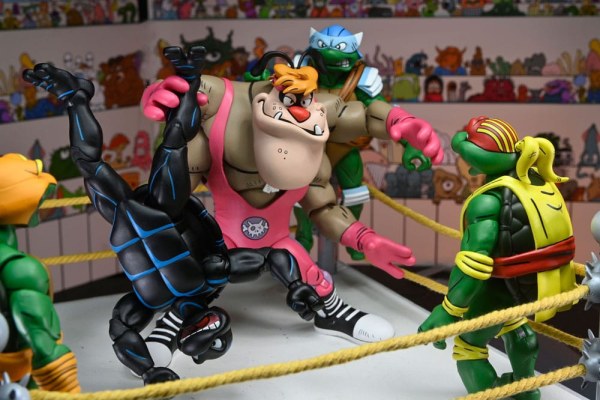 Figuras Tortugas Ninja (Archie Comics) Pack de 4 Stump Wrestling Turtles 18 cm