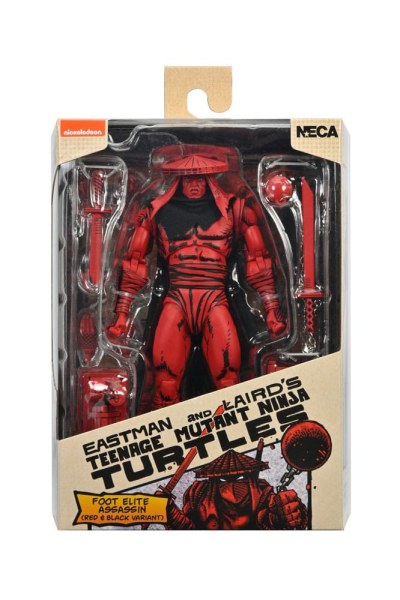 Figura de Asesino de Pie Rojo y Negro de las Tortugas Ninja (Mirage Comics) 18 cm