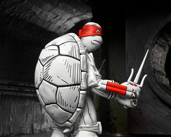 Tortugas Ninja (Mirage Comics) pack de 2 figuras Primeras Tortugas en Blanco y Negro 18 cm