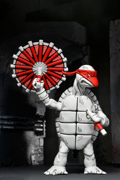Tortugas Ninja (Mirage Comics) pack de 2 figuras Primeras Tortugas en Blanco y Negro 18 cm