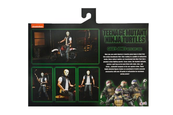 Figura de Casey Jones de la película Deluxe de las Tortugas Ninja (1990) de 18 cm.