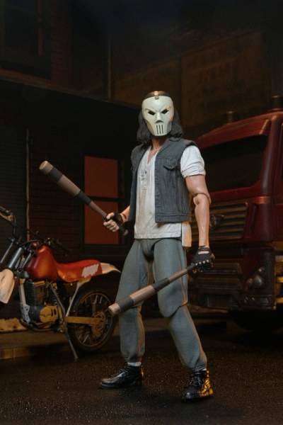 Figura de Casey Jones de la película Deluxe de las Tortugas Ninja (1990) de 18 cm.