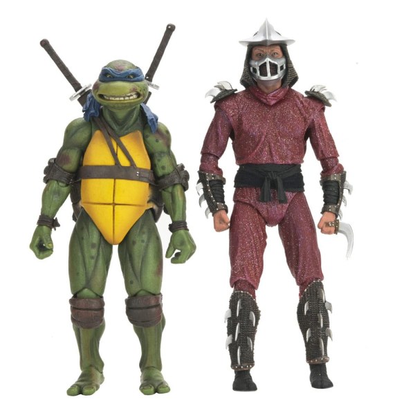 Figura de Shredder vs. Leo de las Tortugas Ninja (Película de 1990) Batalla en el tejado, 18 cm