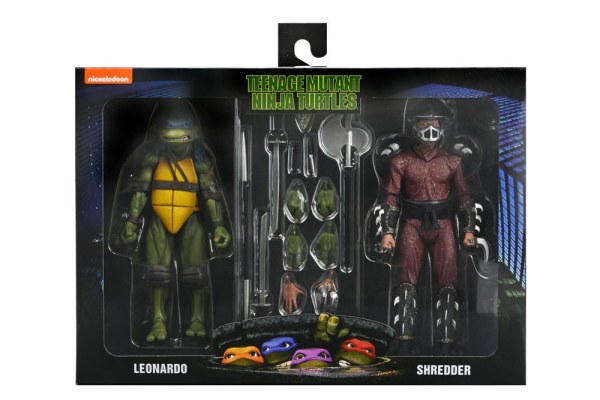 Figura de Shredder vs. Leo de las Tortugas Ninja (Película de 1990) Batalla en el tejado, 18 cm