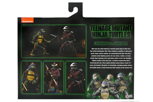 Figura de Shredder vs. Leo de las Tortugas Ninja (Película de 1990) Batalla en el tejado, 18 cm