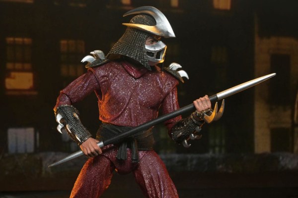 Figura de Shredder vs. Leo de las Tortugas Ninja (Película de 1990) Batalla en el tejado, 18 cm
