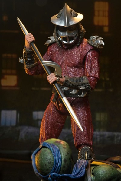 Figura de Shredder vs. Leo de las Tortugas Ninja (Película de 1990) Batalla en el tejado, 18 cm
