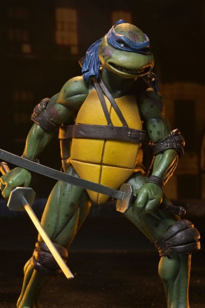 Figura de Shredder vs. Leo de las Tortugas Ninja (Película de 1990) Batalla en el tejado, 18 cm