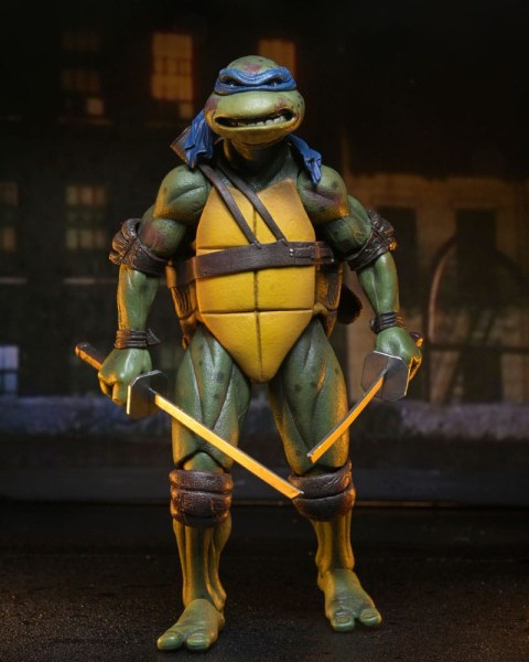 Figura de Shredder vs. Leo de las Tortugas Ninja (Película de 1990) Batalla en el tejado, 18 cm
