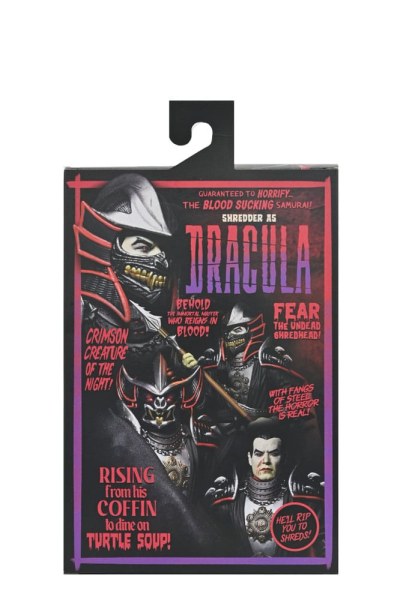 Figuras de Shredder como Drácula de las Tortugas Ninja x Universal Monsters Classic Colors de 18 cm