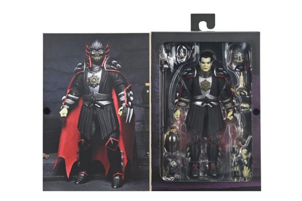 Figuras de Shredder como Drácula de las Tortugas Ninja x Universal Monsters Classic Colors de 18 cm