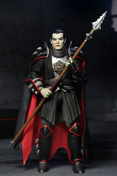Figuras de Shredder como Drácula de las Tortugas Ninja x Universal Monsters Classic Colors de 18 cm