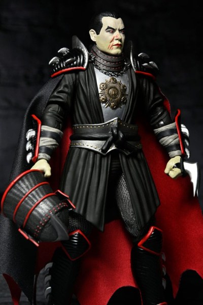 Figuras de Shredder como Drácula de las Tortugas Ninja x Universal Monsters Classic Colors de 18 cm