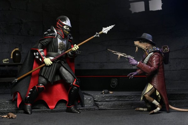 Figuras de Shredder como Drácula de las Tortugas Ninja x Universal Monsters Classic Colors de 18 cm