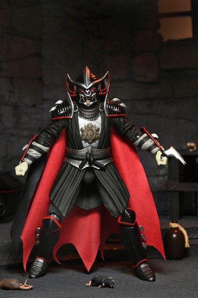 Figuras de Shredder como Drácula de las Tortugas Ninja x Universal Monsters Classic Colors de 18 cm