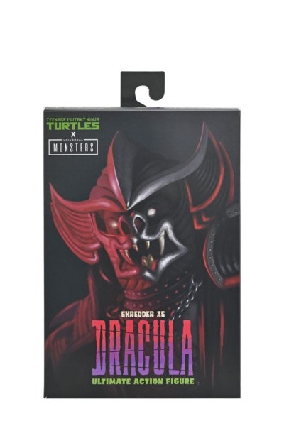 Figuras de Shredder como Drácula de las Tortugas Ninja x Universal Monsters Classic Colors de 18 cm