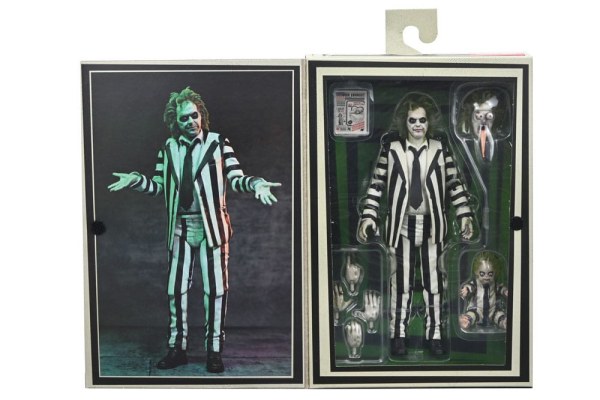 Figura de Beetlejuice Beetlejuice Escala 7 Ultimate Striped Suit Beetlejuice 18 cm