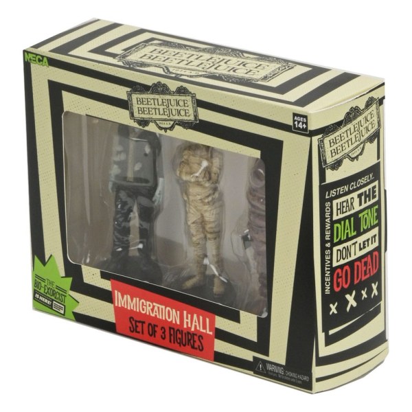 Beetlejuice Beetlejuice pack 3 figuras Sala de Inmigración 1 10 cm