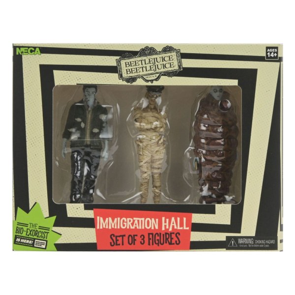 Beetlejuice Beetlejuice pack 3 figuras Sala de Inmigración 1 10 cm