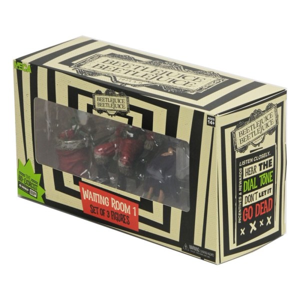 Beetlejuice Beetlejuice pack 3 figuras Sala de espera 1 10 cm