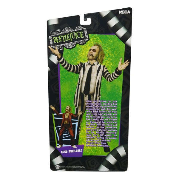 Figura de Beetlejuice 1988 Beetlejuice Traje de rayas blancas y negras 18 cm