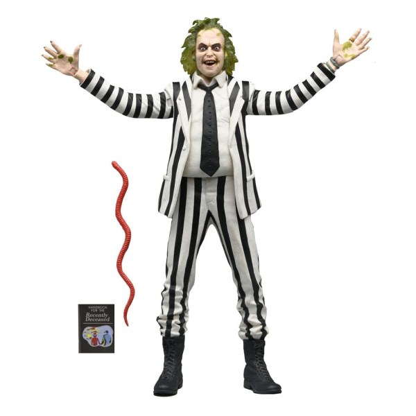 Figura de Beetlejuice 1988 Beetlejuice Traje de rayas blancas y negras 18 cm