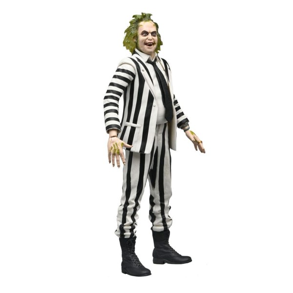 Figura de Beetlejuice 1988 Beetlejuice Traje de rayas blancas y negras 18 cm