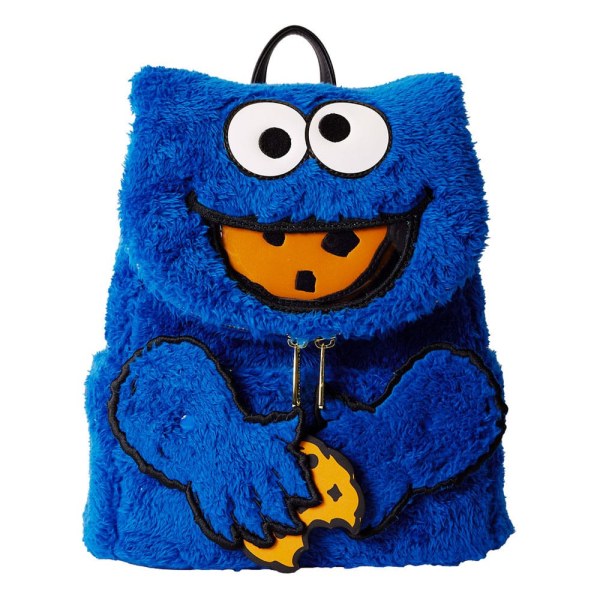 1 Mochilas de peluche mini del Monstruo de las Galletas de Plaza Sésamo de Loungefly