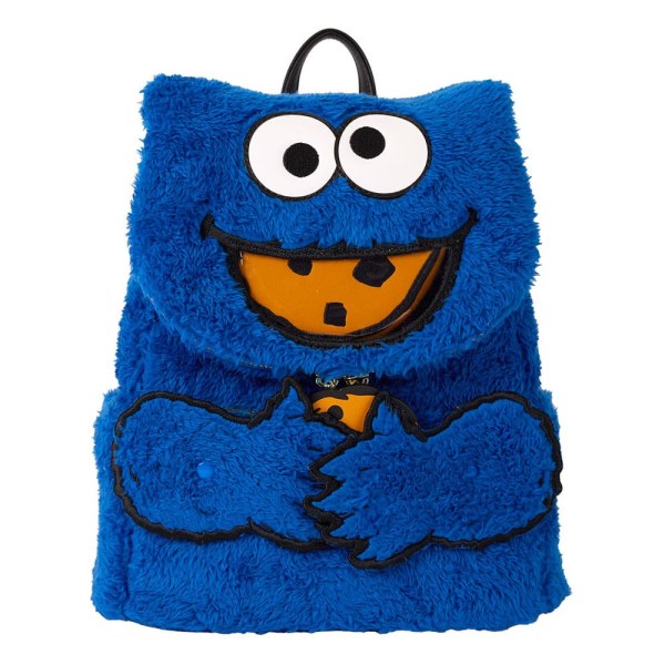 1 Mochilas de peluche mini del Monstruo de las Galletas de Plaza Sésamo de Loungefly