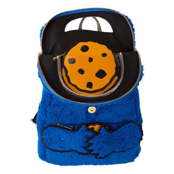 1 Mochilas de peluche mini del Monstruo de las Galletas de Plaza Sésamo de Loungefly