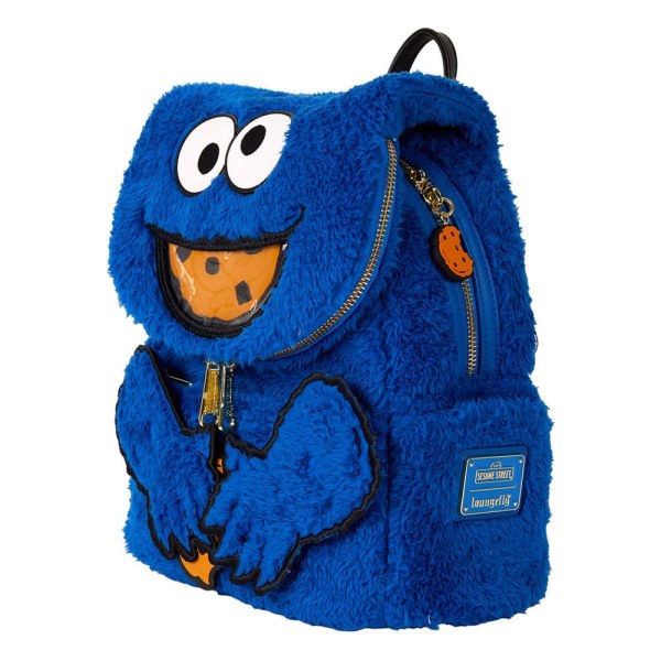1 Mochilas de peluche mini del Monstruo de las Galletas de Plaza Sésamo de Loungefly