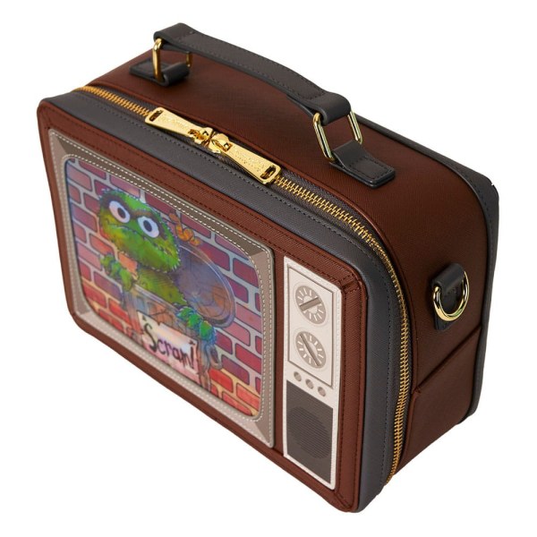 1. bolsos de hombro retro de TV de Plaza Sésamo de Loungefly