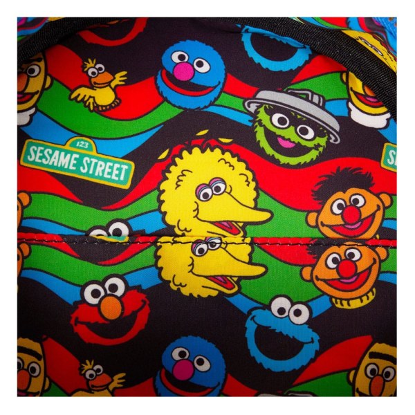 1. bolsos de hombro retro de TV de Plaza Sésamo de Loungefly
